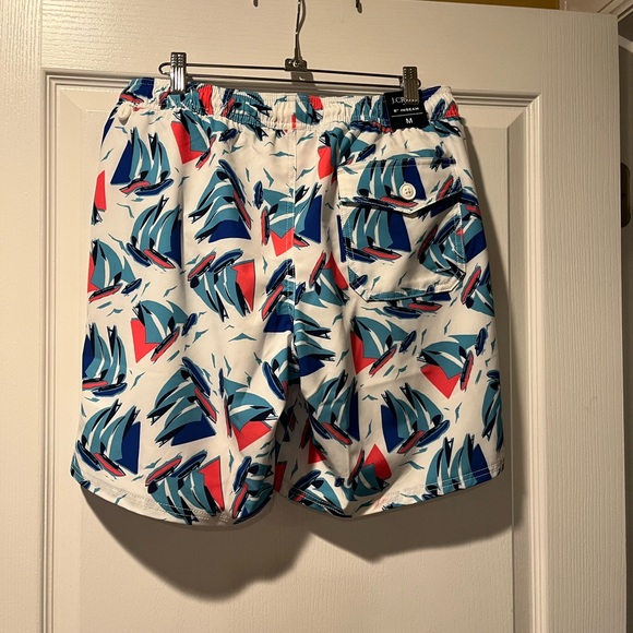 J CREW MENS 8” SWIM TRUNKS SIZE MEDIUM NWT! - Picture 4 of 5